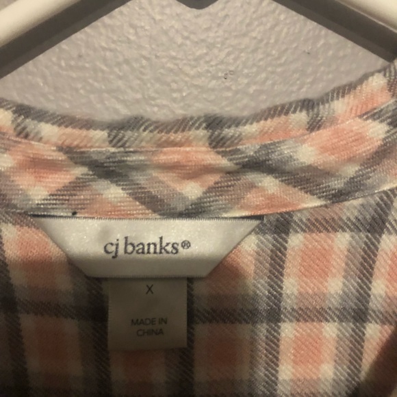 C.J Banks, Button Front Plaid Shirt. Sz 1X - Picture 3 of 3